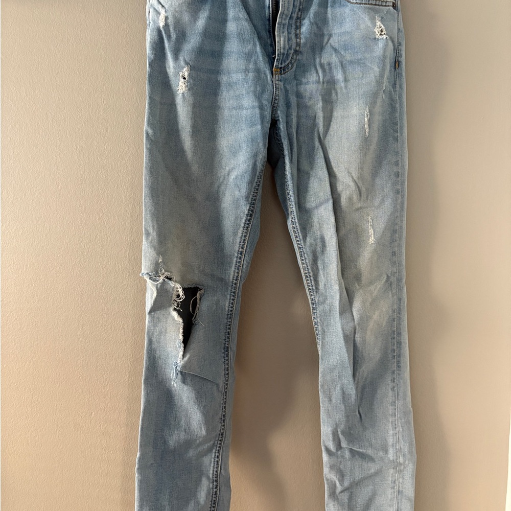 Boyish Light Blue Distressed Skinny Jeans